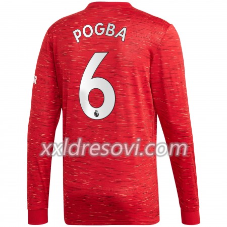 Manchester United Paul Pogba 6 Domaći Nogometni Dres 2020-2021 Dugim Rukavima